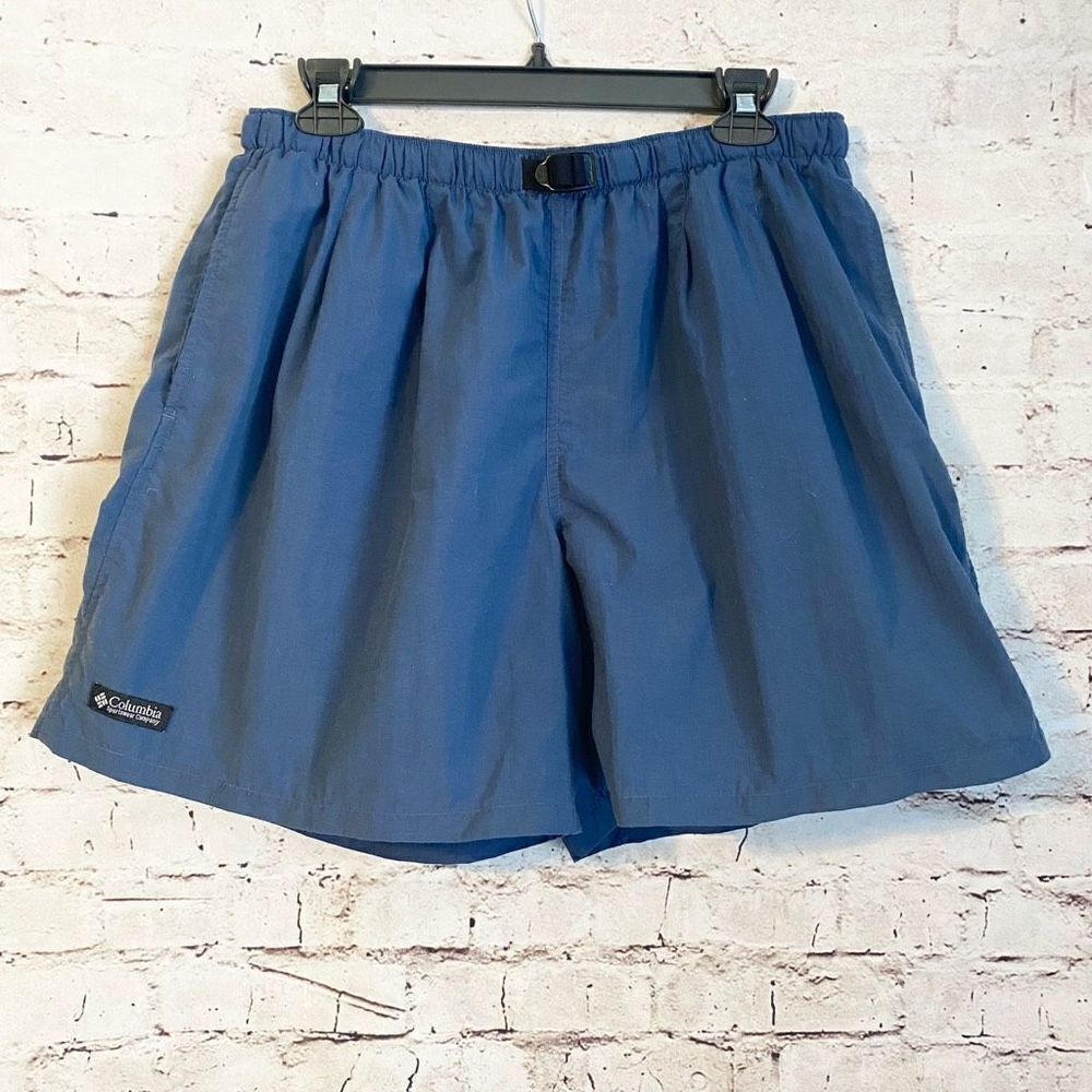 Columbia Men’s Swim Trunks Shorts Navy Blue Adjustable Waist Size Large